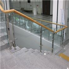 New design stair baluster railing stainless steel glass balustrade
