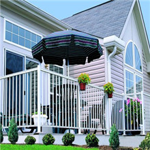 Low Maintenance Decorative Powder Coating Aluminum Balustrade For Terrace