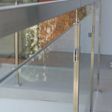 China supplier stainless steel rectangular post glass railing for sale