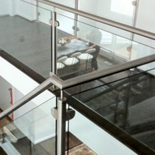 Interior glass railing systems design for stairs