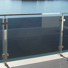 Square pipe balcony stainless steel railing systems