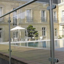 Outdoor stainless steel glass railings designs residential 
