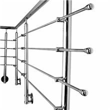 Marin grade side mounted stainless steel rod railing design PR-R08