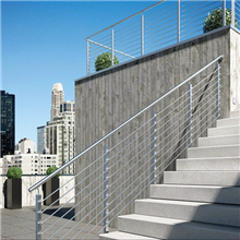 Outdoor 316L 304 316 stainless steel straight shape solid rod bar stair balustrade PR-R12