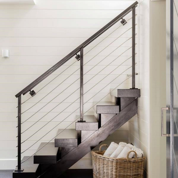 Modern Design Ms Cable Pipe Railing in Stair Parts