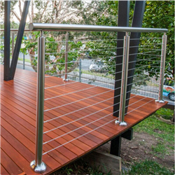 Cable balustrade stainless steel cable railing steel post railing PR-T01
