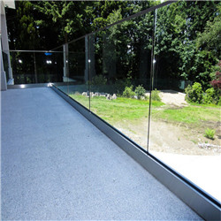 Balcony Frameless Glass Balustrade Veranda U Channel Railing Stair Railing Handrail