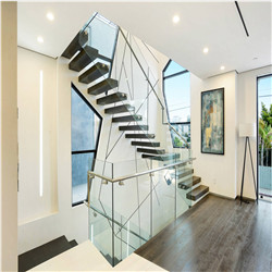 Prefab Metal Stair Railing Stainless Steel Standoff Glass Balcony/ Staircase Railing