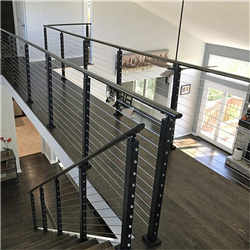 Contemporary railing systems stainless steel tube railing steel banister rails for sale PR-T88