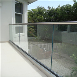 Customizable High Quality Aluminum U Shape Channel Glass Clamp Railing Outdoor