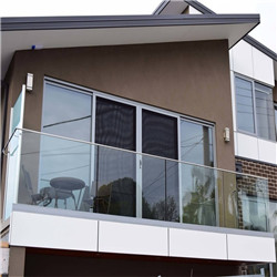 Outside Tempered Laminated Glass Railing