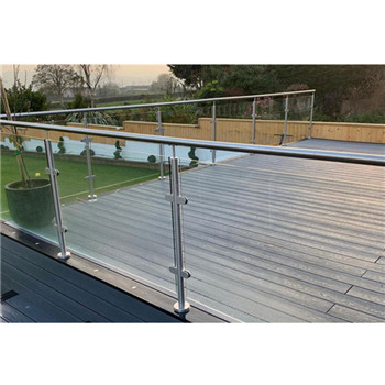 Glass Railing With Durable Stainless Steel Balustrade Post Design