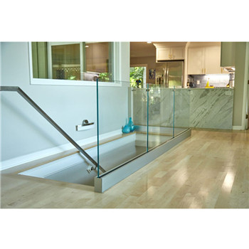 Aluminium Security Balustrades Aluminum Metal Frameless Glass Fence Guardrail