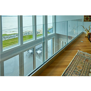 Frameless Porch Railing Glass Balcony Railing Aluminum U Channel Railing Systems