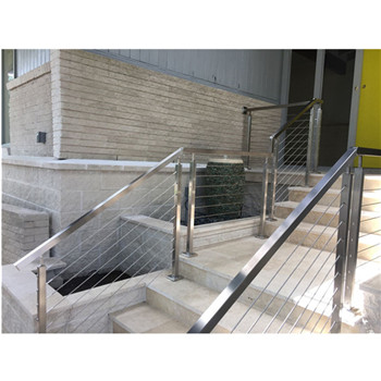 Fabricated Metal Railing Front Porch Railing Designs Stainless Steel Cable Hand Railing