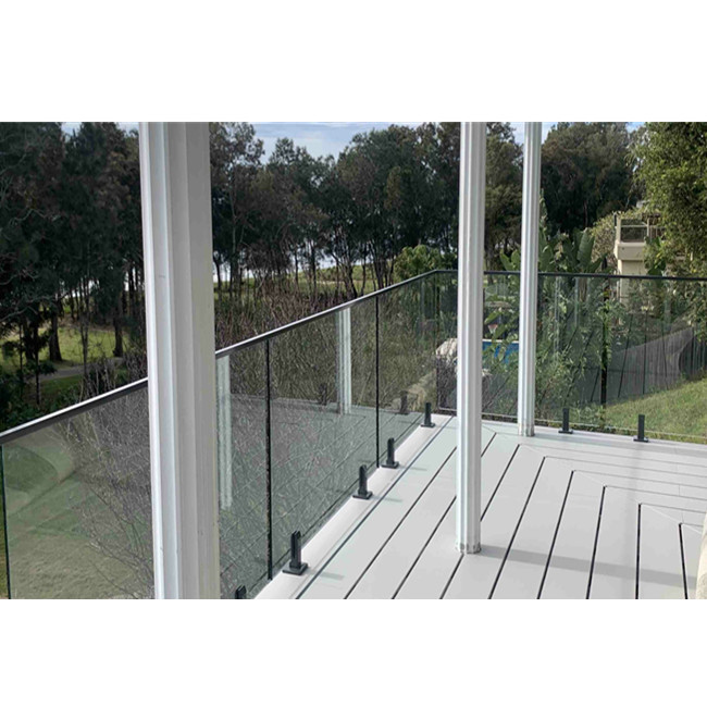 Anti-Rust Face Mount Glass Railings Fence Glass Railing Glass Spigot