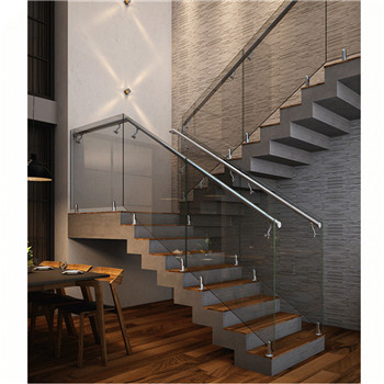 Modern Frameless Black Glass Balcony Railing