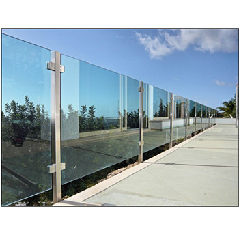 Design Glass Railing Stainless Steel Simple Design Decking Glass Post Railing