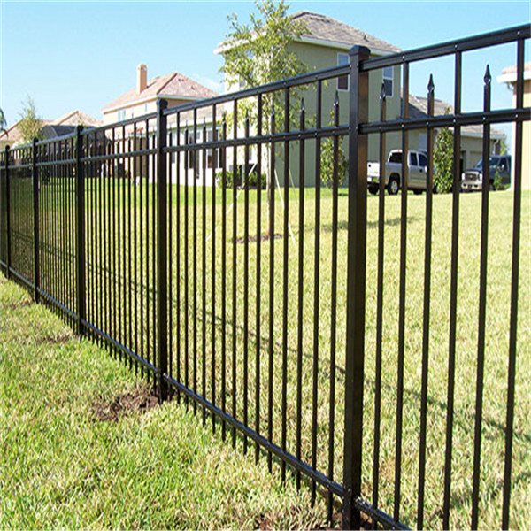 Outdoor Powder Coated Black Aluminum Fence Railing