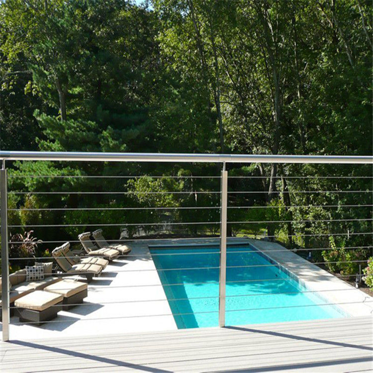 Stainless steel railing kits modern deck railing steel railing balcony  PR-T45