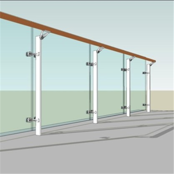 Terrace railings design glas baluster stainless steel ...